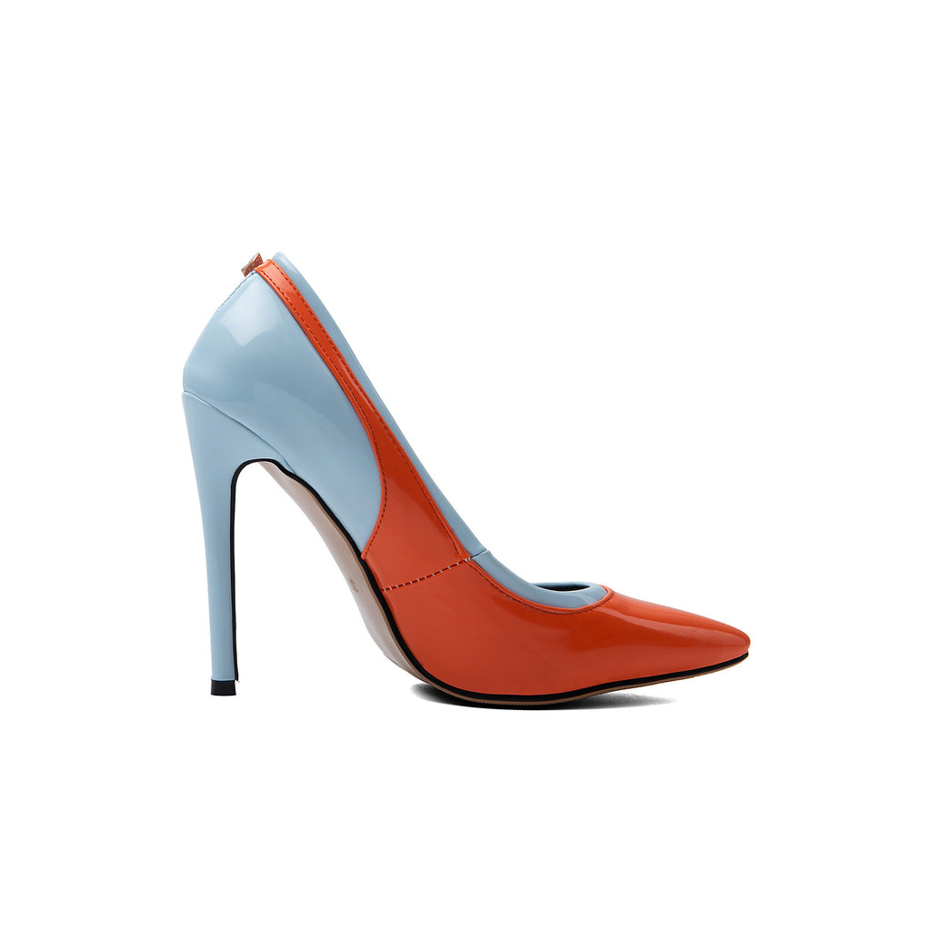 Color Block Pointed-Toe Pumps – Stiletto High Heel Shoes