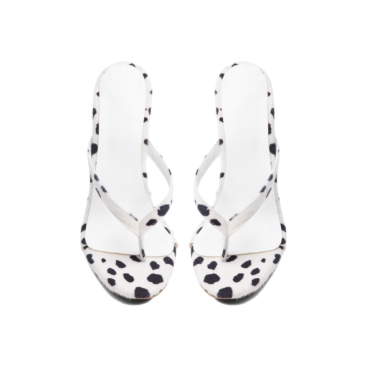 White Stiletto Sandals – Clip-Toe Runway High Heel Slide Mules