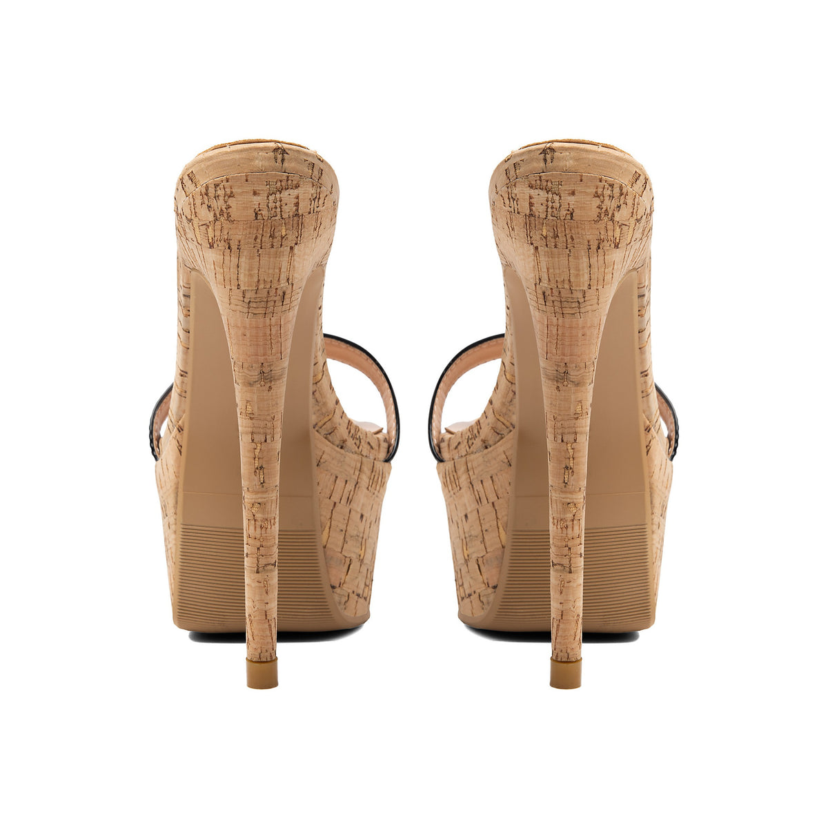 Black Platform Stiletto Sandals – Peep-Toe Banquet Runway High Heels