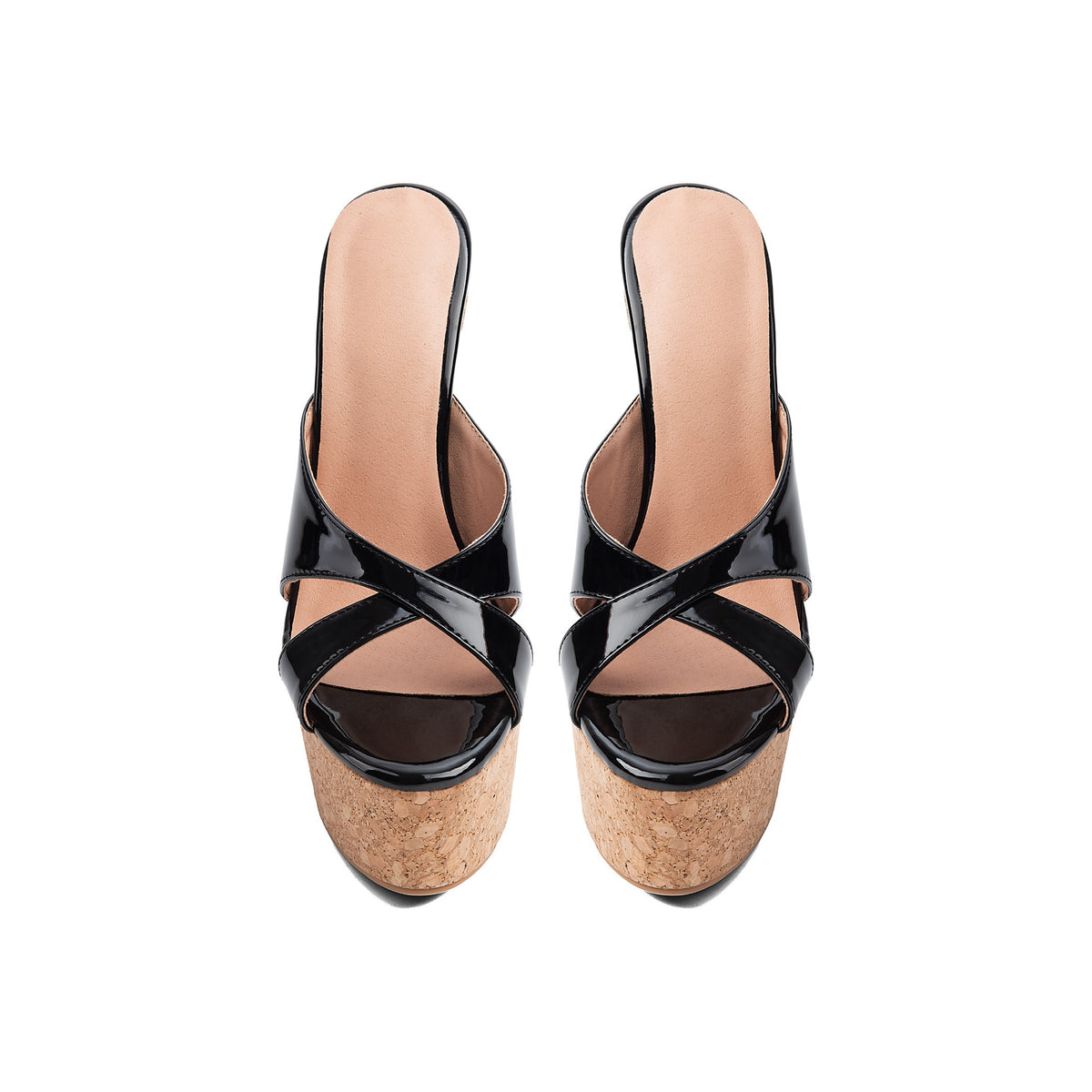Sky-High Platform Stiletto Sandals – Black Peep-Toe Runway High Heels