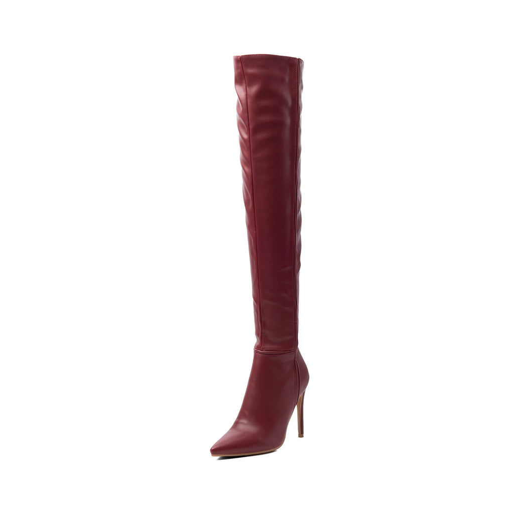 Pointed-Toe Stiletto Over-The-Knee Boots – High Heel Thigh-High Boots