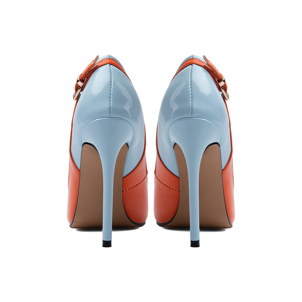 Color Block Pointed-Toe Pumps – Stiletto High Heel Shoes